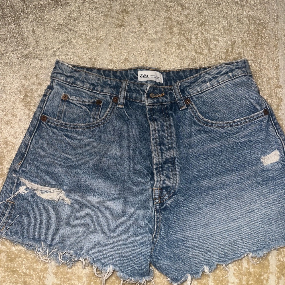 Zara high waisted jean shorts